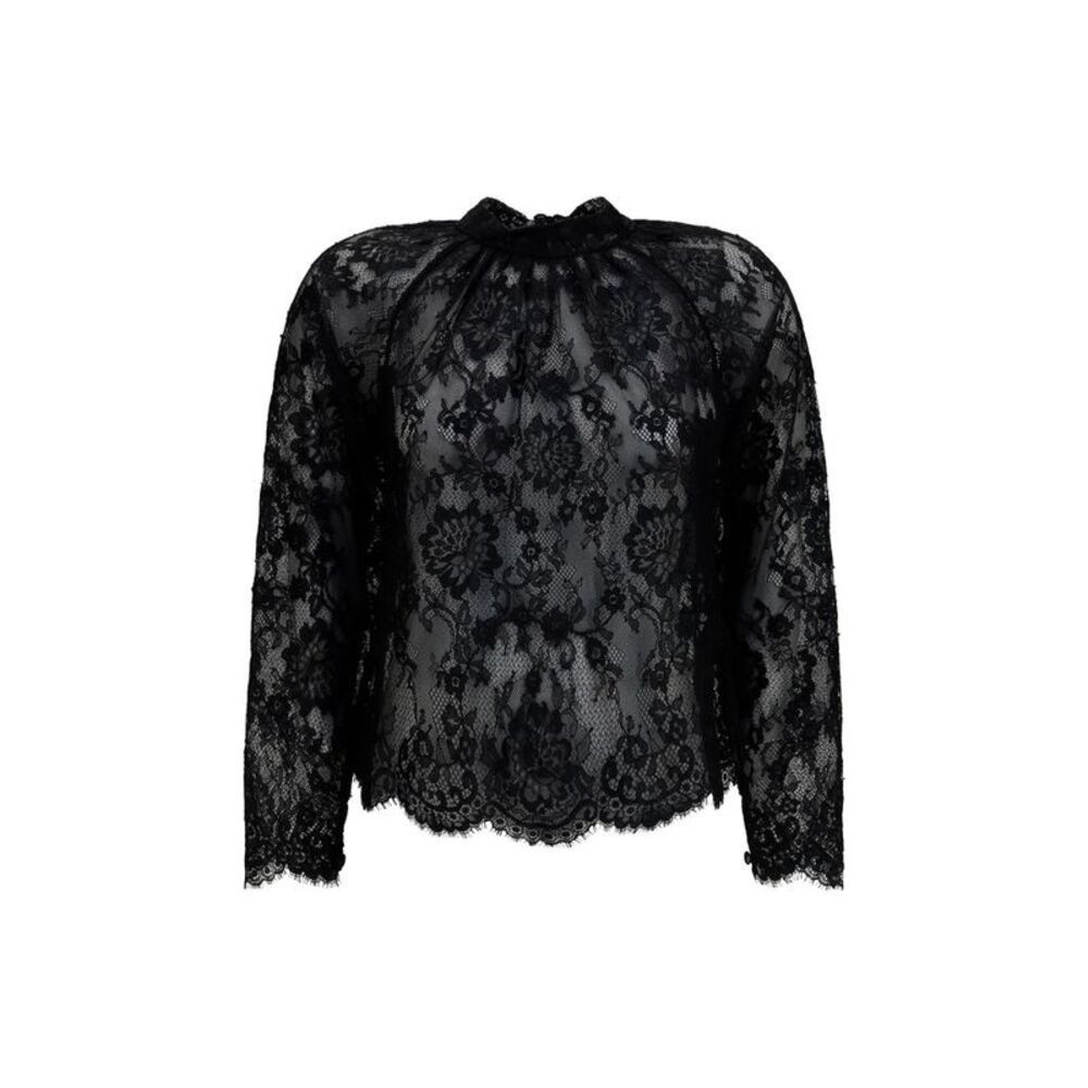 Self-Portrait Black Polyamide Women's Blouse